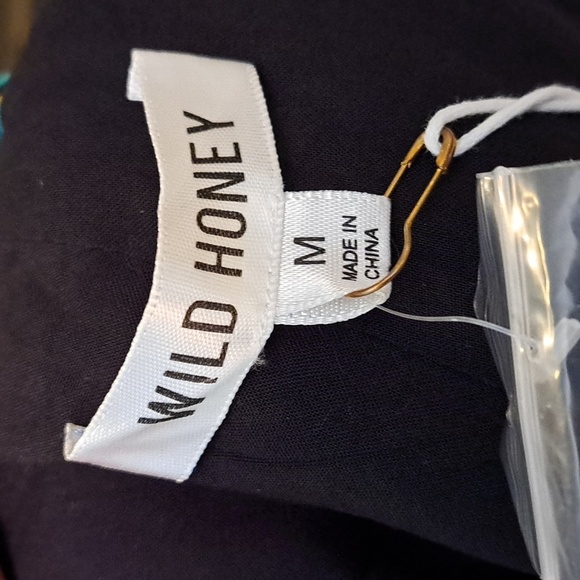 WILD HONEY TWO PIECE GREEN & BLUE STRIPED CROPPED TOP SHORT SET - Picture 7 of 8